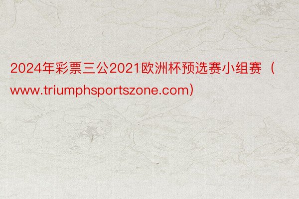 2024年彩票三公2021欧洲杯预选赛小组赛（www.triumphsportszone.com）